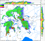 Radar und Blitzbild der Superzelle vom 20 6 2021